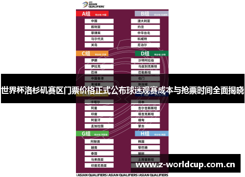 世界杯洛杉矶赛区门票价格正式公布球迷观赛成本与抢票时间全面揭晓 世界杯洛杉矶赛区门票价格正式公布球迷观赛成本与抢票时间全面揭晓
